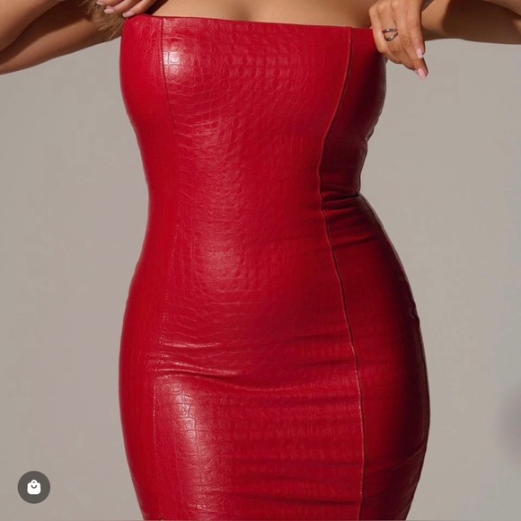 Naked Wardrobe The Croc Mini Dress - Picture 8 of 14